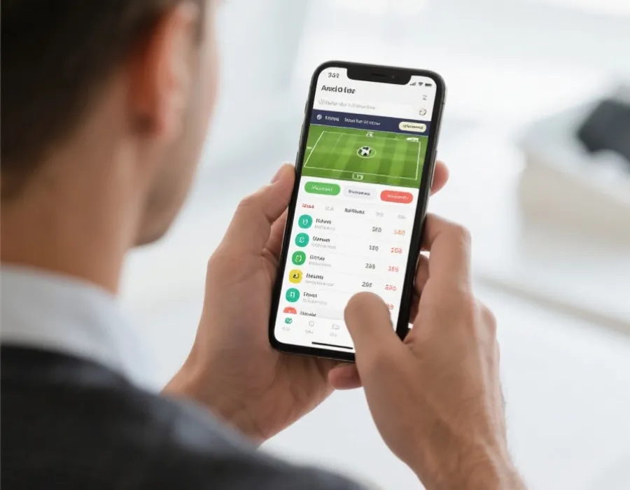 移动端查看世界杯赛程与直播示意图